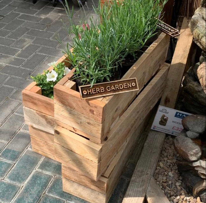 Wooden Herb Planter/Window Box