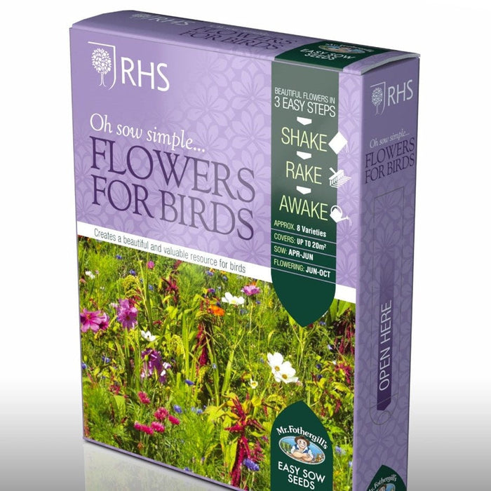 RHS Shake and Sow Flowers for Birds