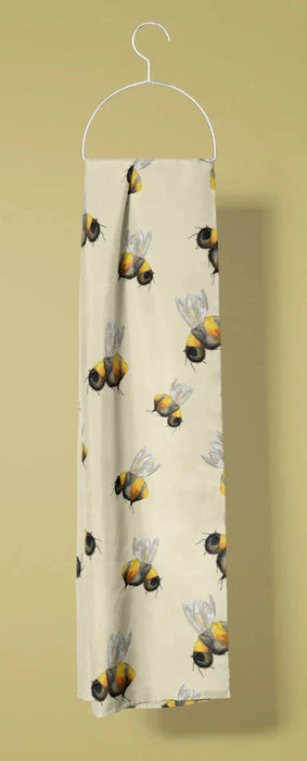 Printed Recycled Bottle Bees Scarf