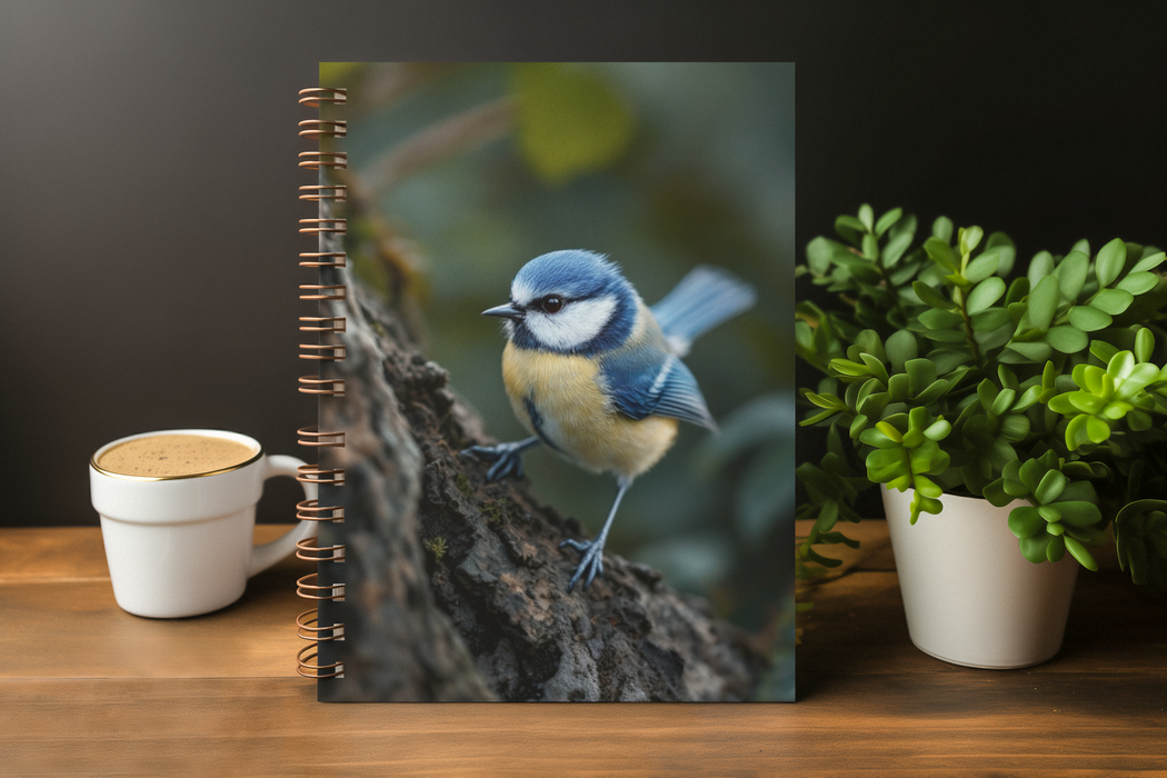 Blue Tit on a tree trunk