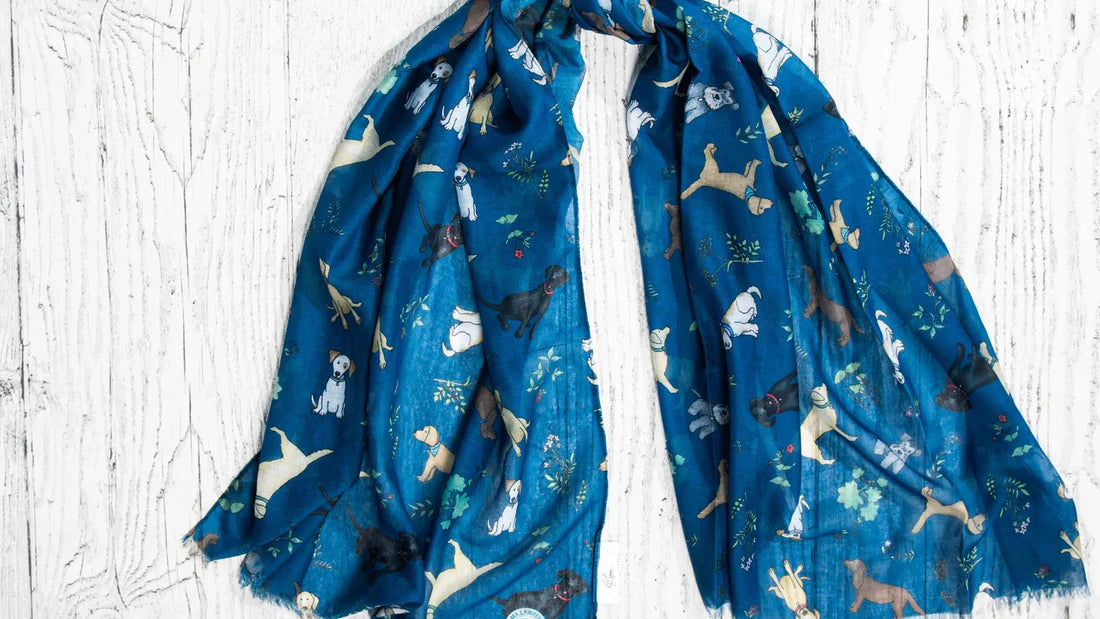 Printed Recycled Bottle Dog Scarf