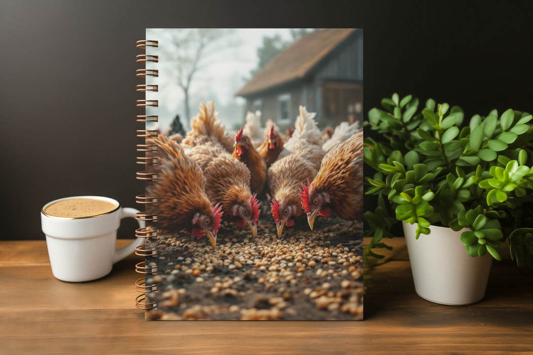 NEW Happy Chickens A5 Lined Notebook