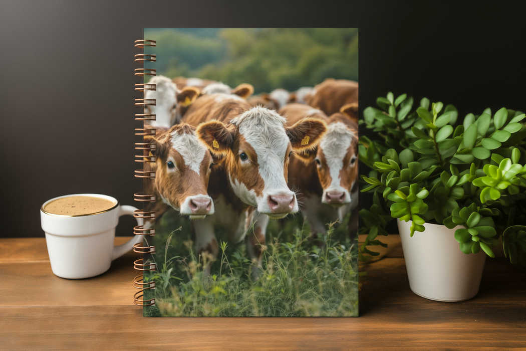 NEW Inquisitive Cows A5 Lined Notebook