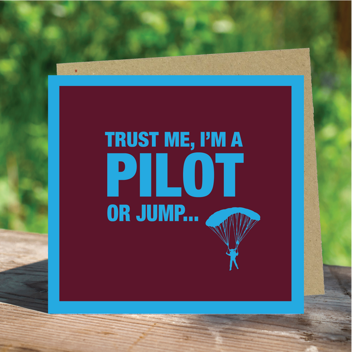 Trust me I’m a Pilot Aviation Greeting Card