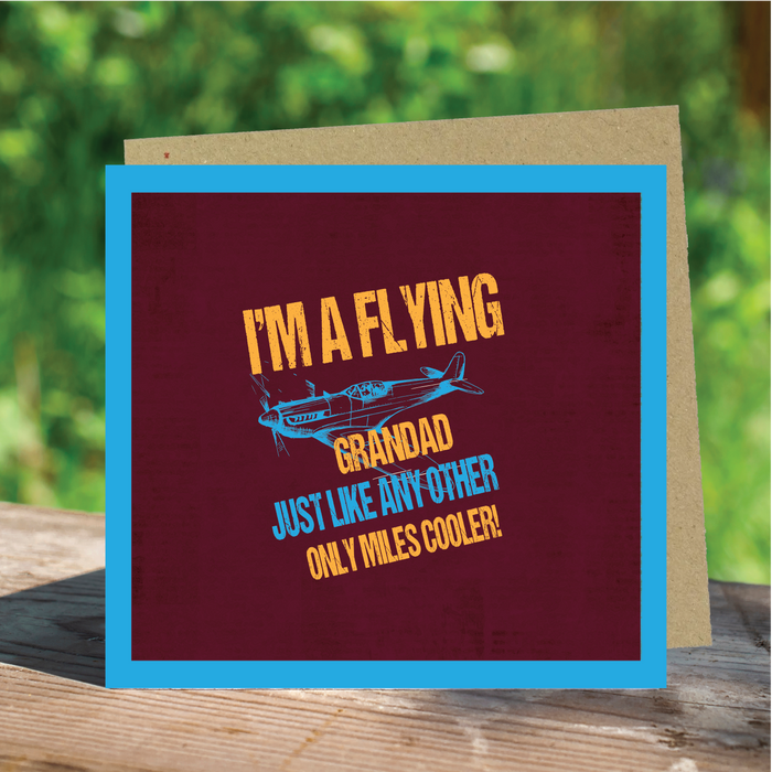 Flying Grandad Aviation Greeting Card