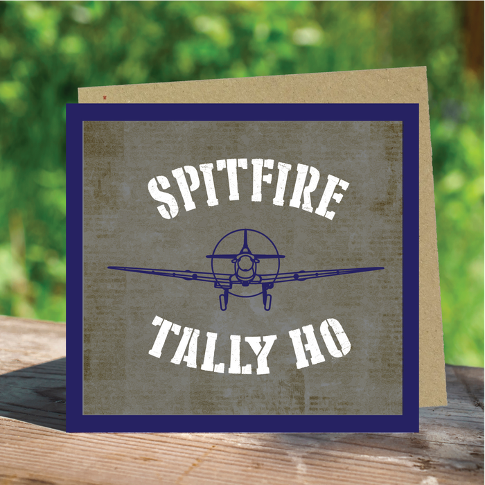 Spitfire Tally Ho Aviation Greeting Card