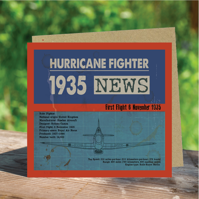 Hurricane News Aviation  Greeting Card