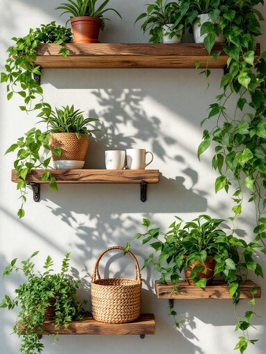 Reclaimed Timber Scaffold Board Shelf