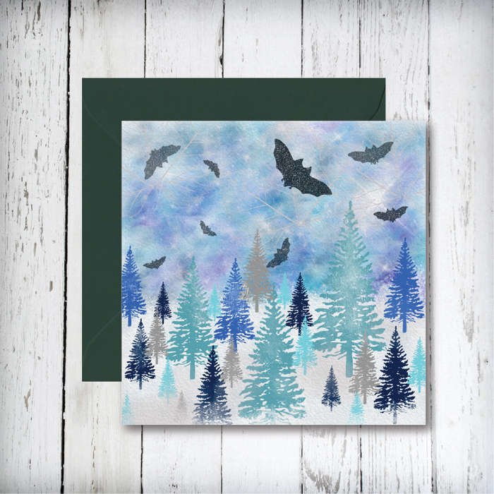 Bats In The Forest Greetings Card