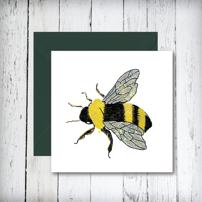 SJH Bumble Bee Greetings Card