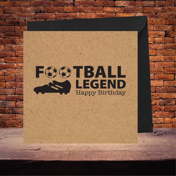 Football Legend Art Greetings Card