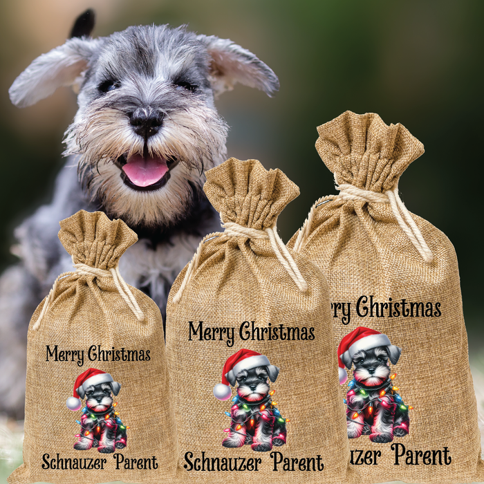 Schnauzer Parent Santa Sack