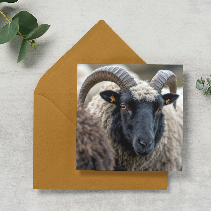 Black Faced Sheep Greeting Cards