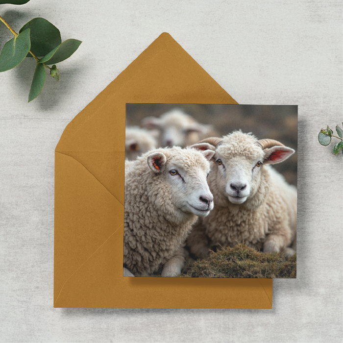 Sheep Pair Portrait