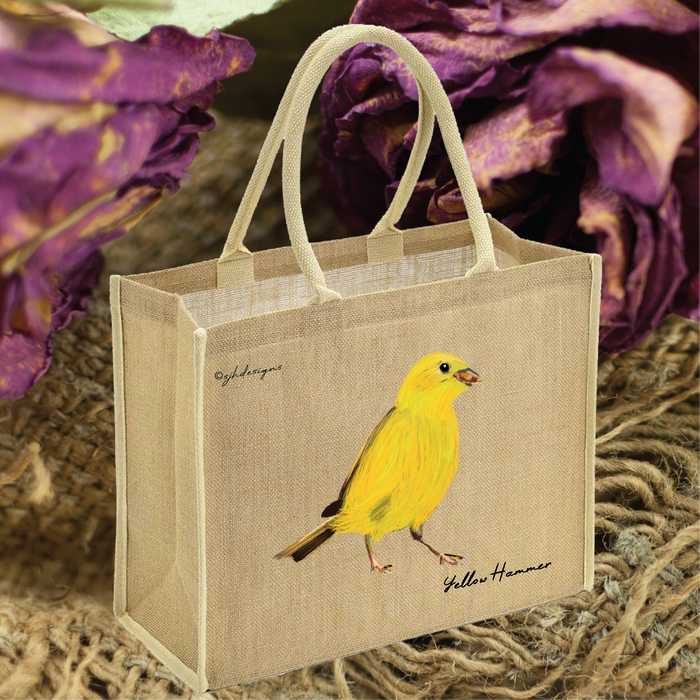 SJH Yellow Hammer Jute Shopper