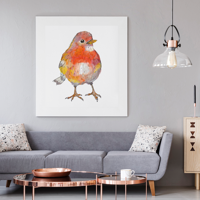 Painted Robin Red Breast Room Art