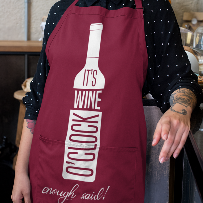 Wine oclock Apron