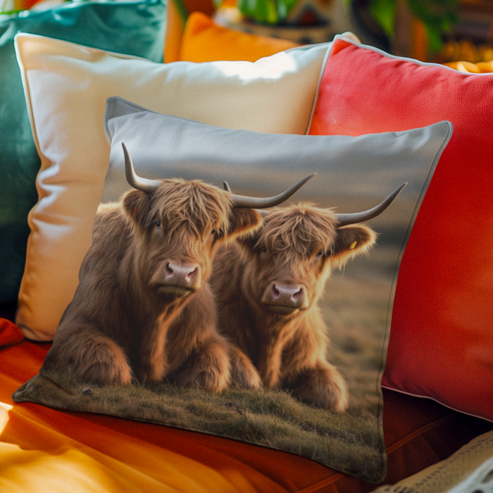 Highland Cow Pair Cushion