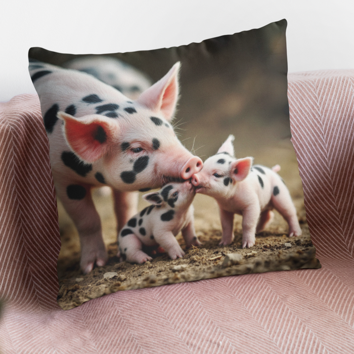 Gloucester Spotted Pig Family Cushion