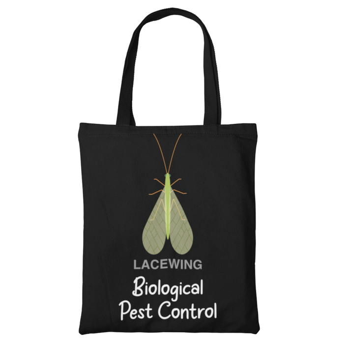 Lacewing biological pest control tote bag