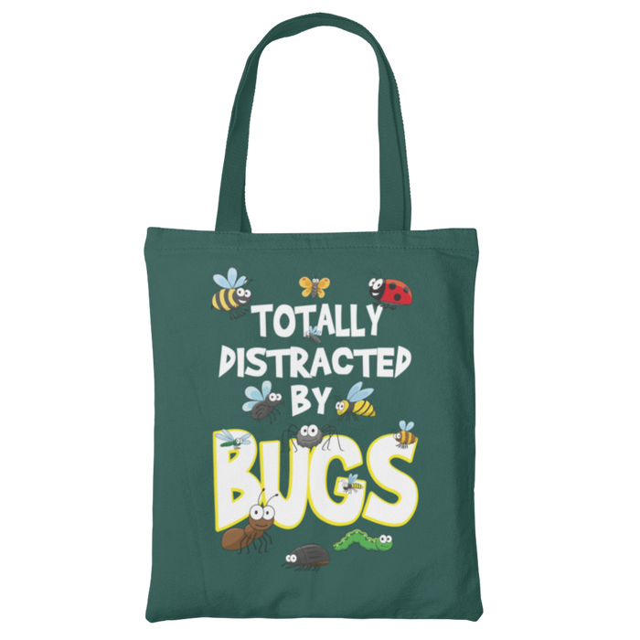 Totally distracted by bugs tote bag for life shopper