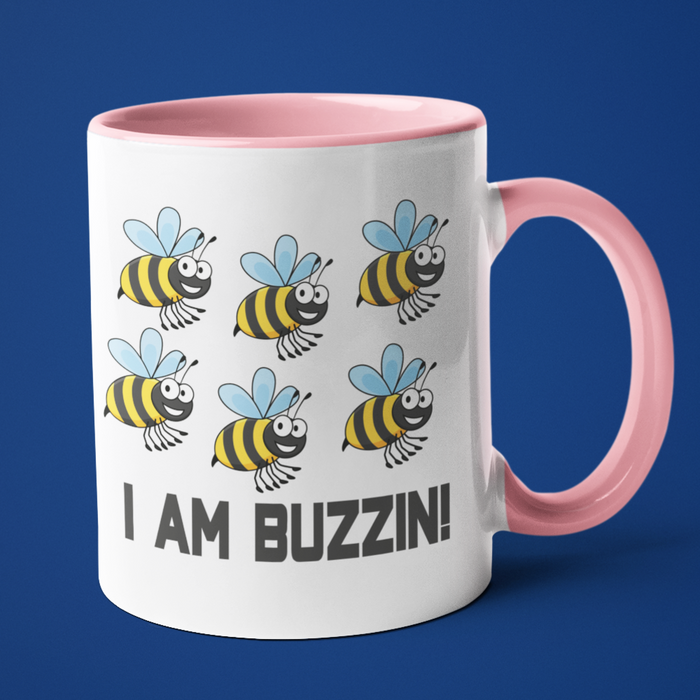 I am buzzin bumble bee mug