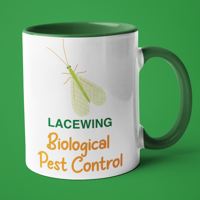 Lacewing biological pest control mug