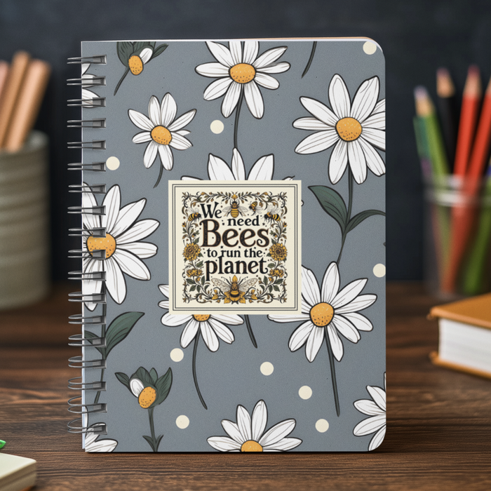 We need bees to save the planet A5 Notebook