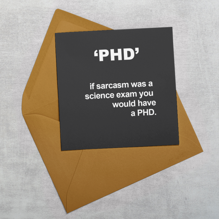 PHD Greeting Card