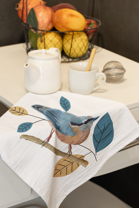 Nuthatch Tea Towel