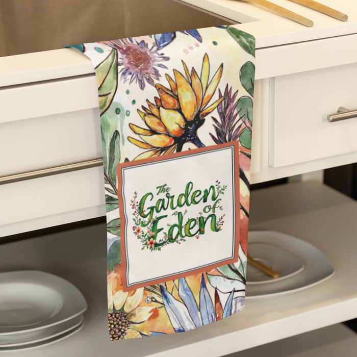 The Garden of Eden Tea Towel