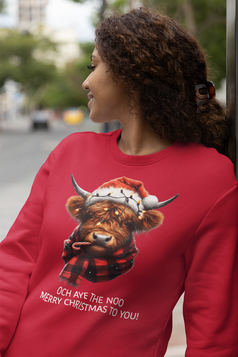 Highland Cow Christmas Sweatshirt