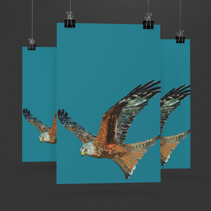 Red Kite Tea Towel