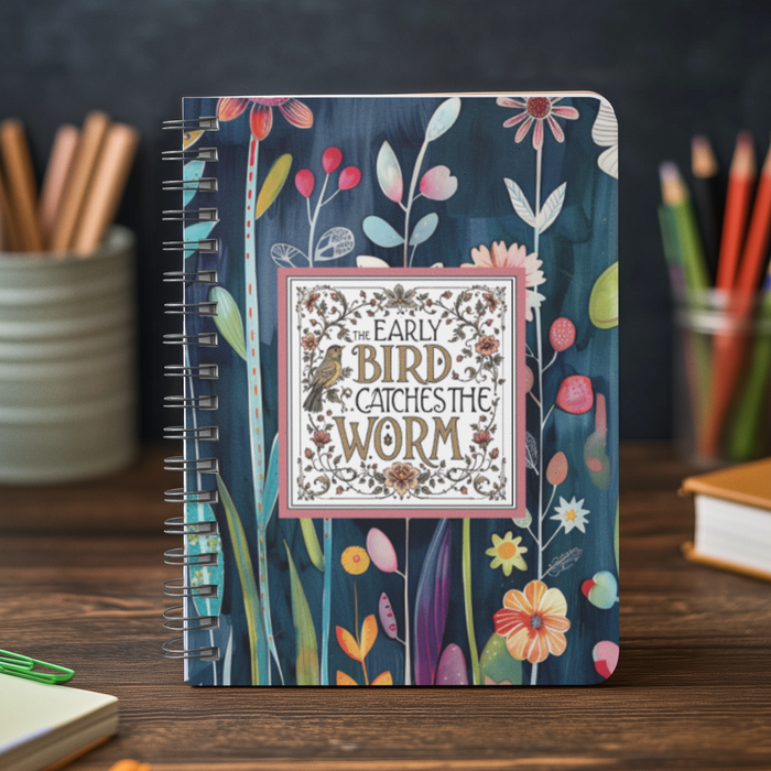 The Early Bird Catches the Worm A5 Notebook