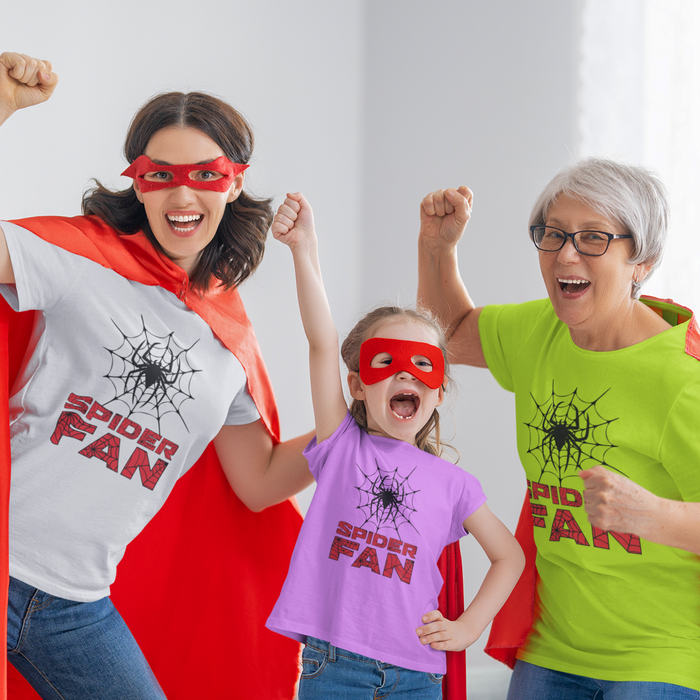 SPIDER FAN T-shirt for Adults and kids