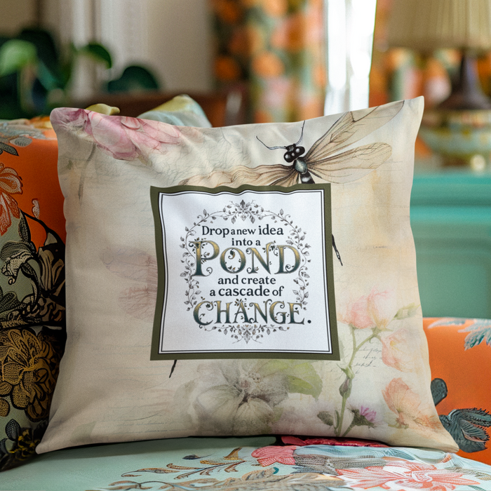 Drop a New Idea in a Pond Cushion