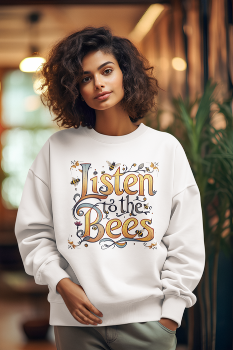 Listen to the Bees Organic Sweatshirt