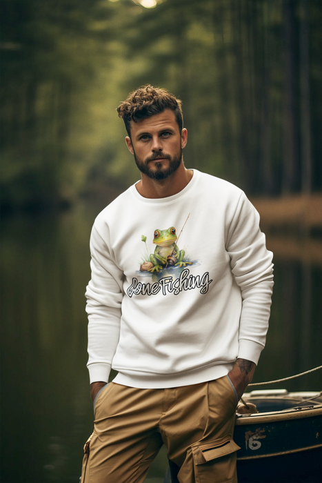 Gone Fishing Frog Sweatshirt