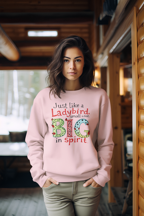 Just like a Ladybird, Small in Size, Big in Spirit Organic Sweatshirt