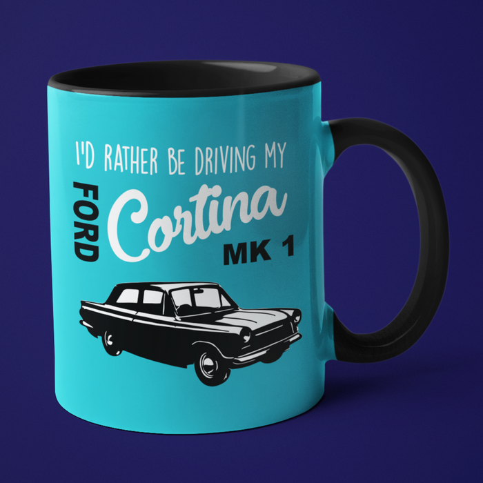 I’d rather be driving my Ford Cortina MK1 Mug