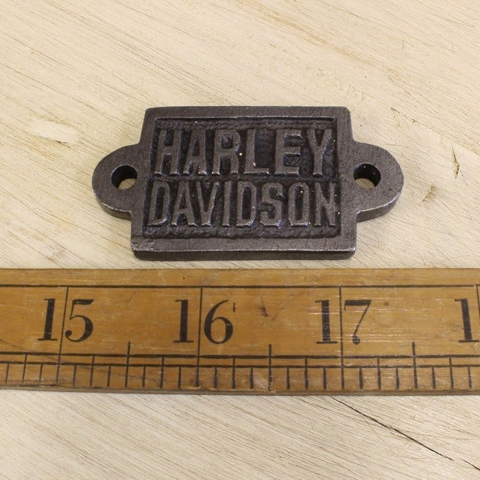 Harley Davidson Cast Iron Miniature Plaque