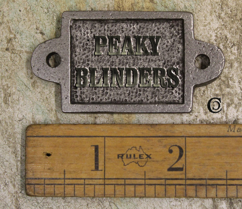 Peaky Blinders Cast Iron Miniature Plaque