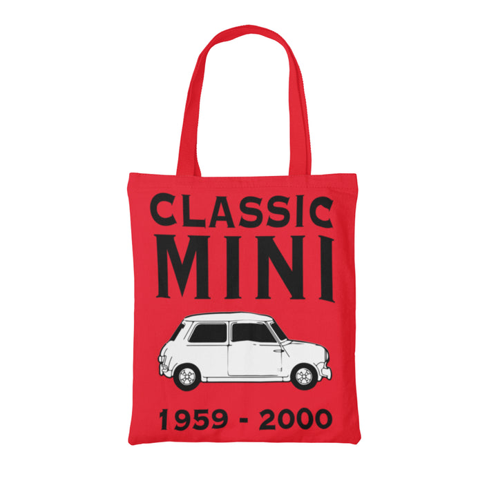 Classic Mini, Classic Car Canvas Tote Bag