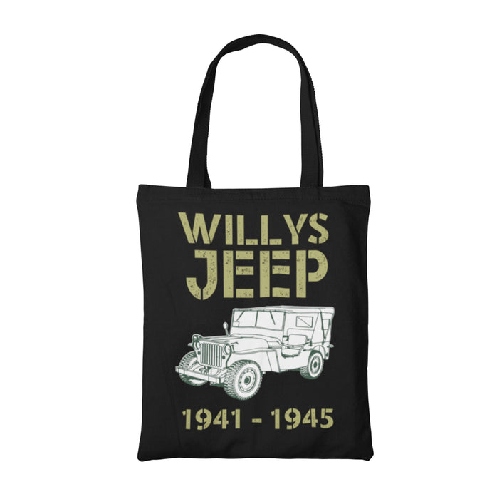 Willys Jeep Classic Car Cotton Tote Bag