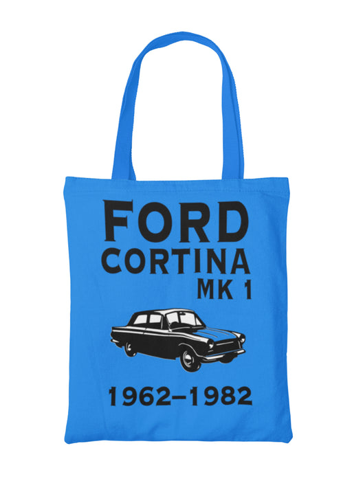 Ford Cortina MK1 Classic Car Canvas Tote Bag