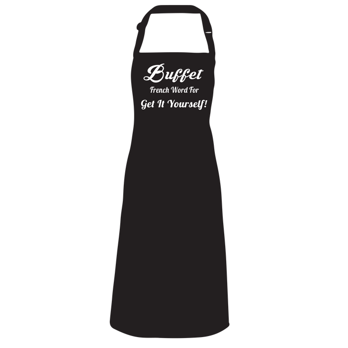 Buffet, French word for "Get it yourself" Apron