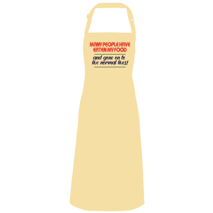 Many people have eaten my food Apron