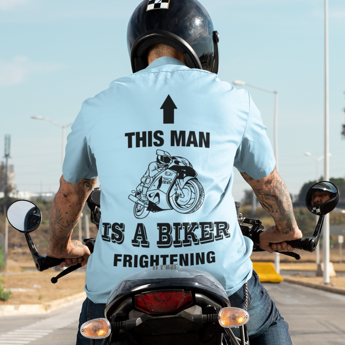 This man is biker frightening isn't it T-Shirt