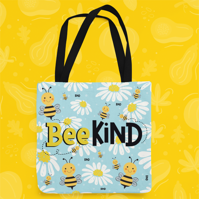 Bee Happy, Bumble Bee Tote Bag