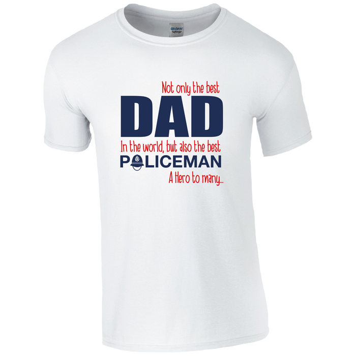 Best Dad, Best Policeman T-shirt
